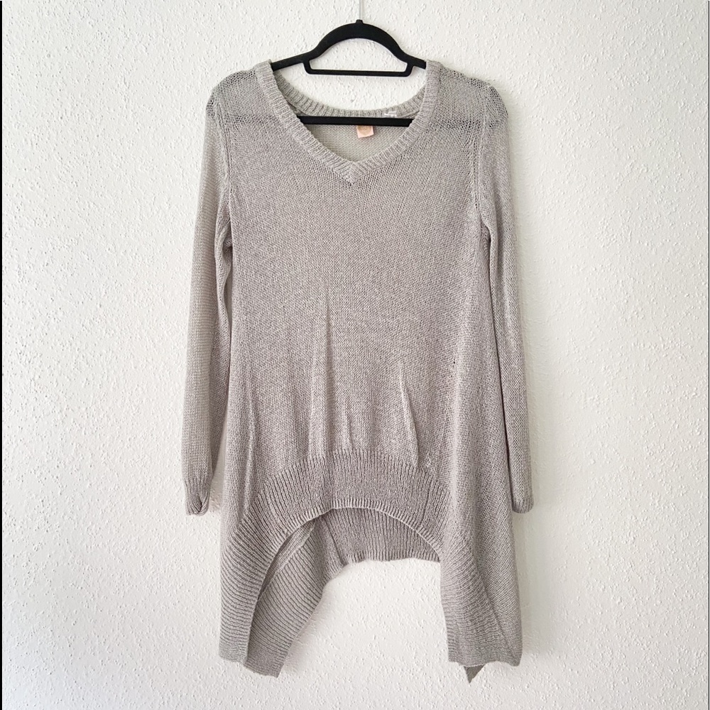 Saks Fifth Avenue Woman’s Gray Oversized Sweater